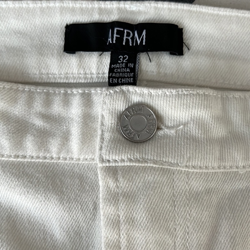 AFRM Women's White Pants size32 - Picture 9 of 10